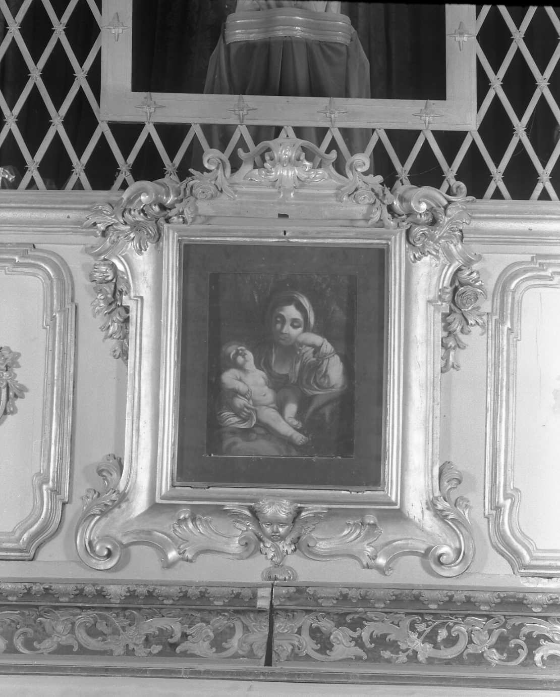 Madonna con Bambino (quadro d'altare) - ambito emiliano (metà sec. XVIII)