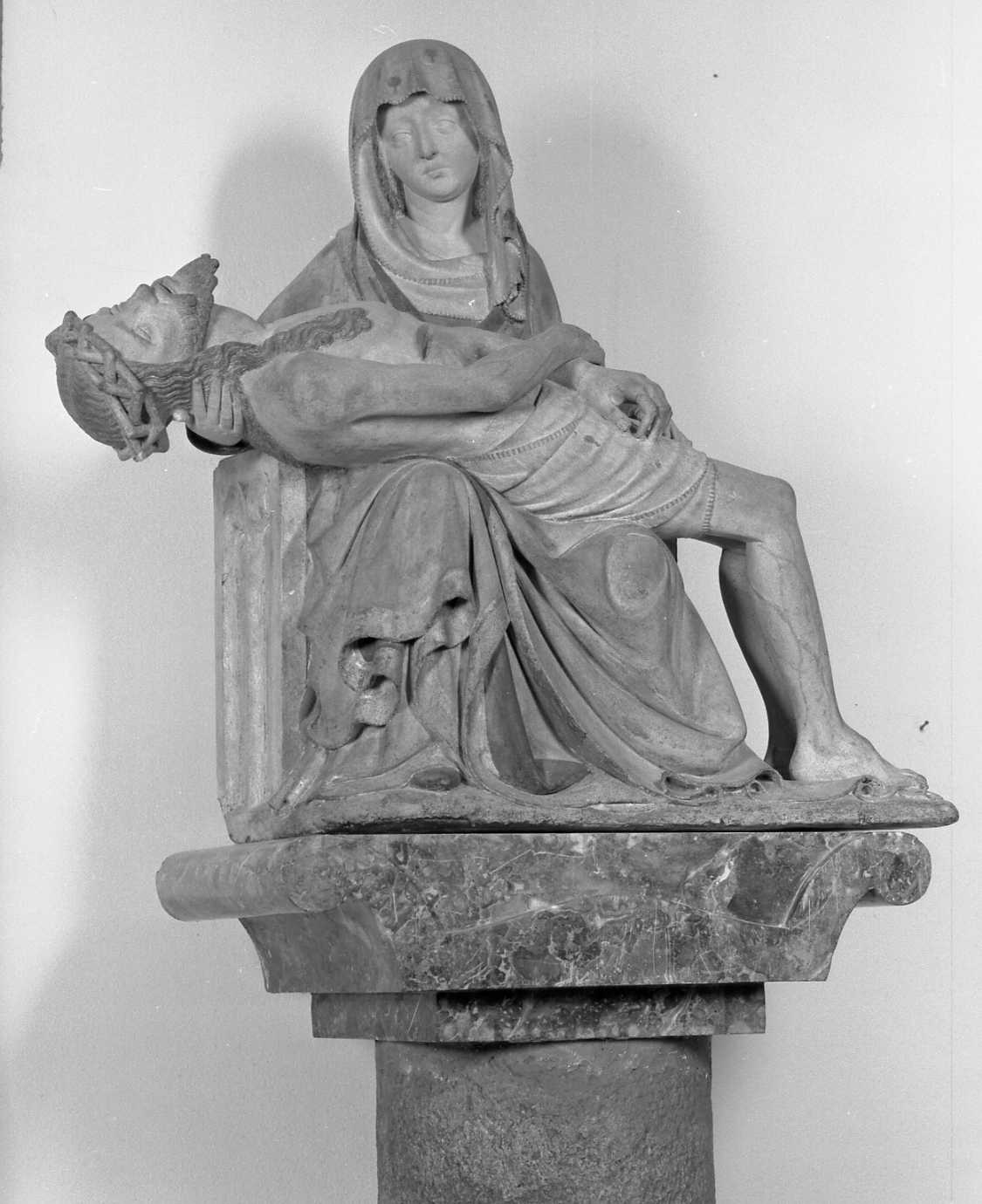 Pietà (scultura) - ambito tedesco (?) (prima metà sec. XVI)