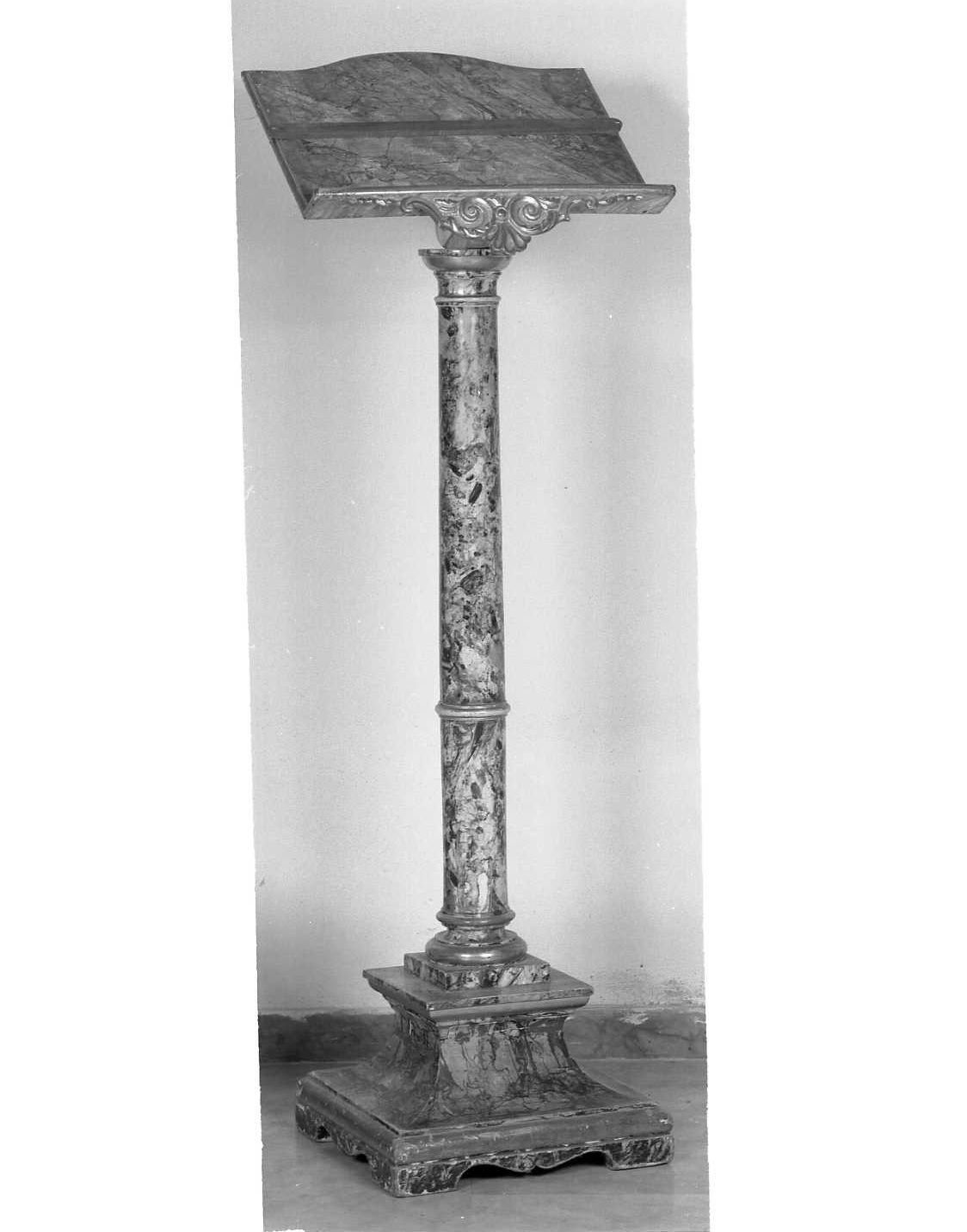 leggio a piede - ambito emiliano (sec. XVIII)