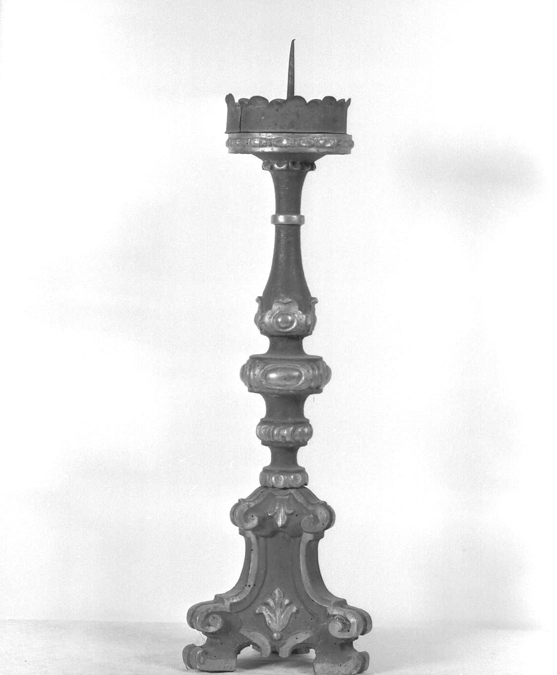 candeliere d'altare - ambito emiliano (sec. XVIII)