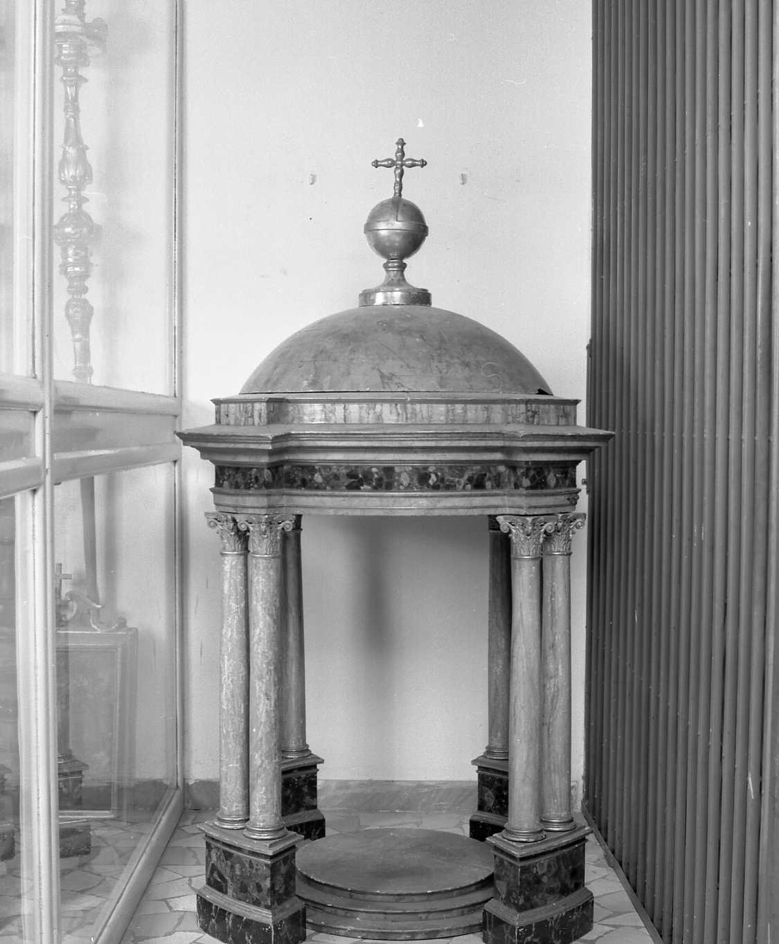 trono per esposizione eucaristica - ambito emiliano (ultimo quarto sec. XVIII)