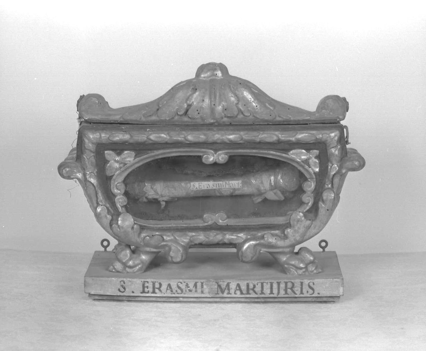 reliquiario a teca - a urna - ambito emiliano (seconda metà sec. XVII)