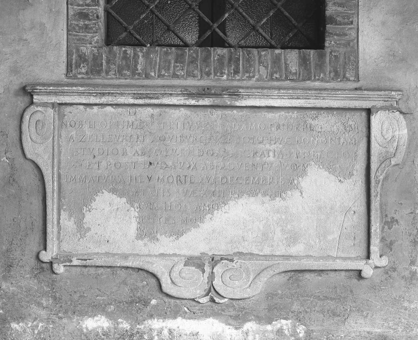 lapide tombale - ambito emiliano (sec. XVII)