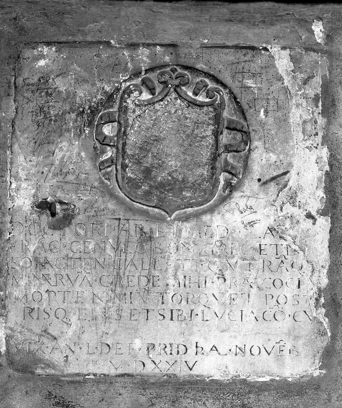 lapide tombale - ambito emiliano (sec. XVI)