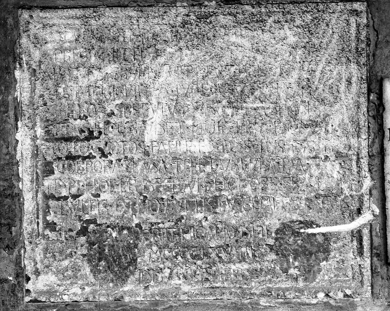 lapide tombale - ambito emiliano (sec. XV)