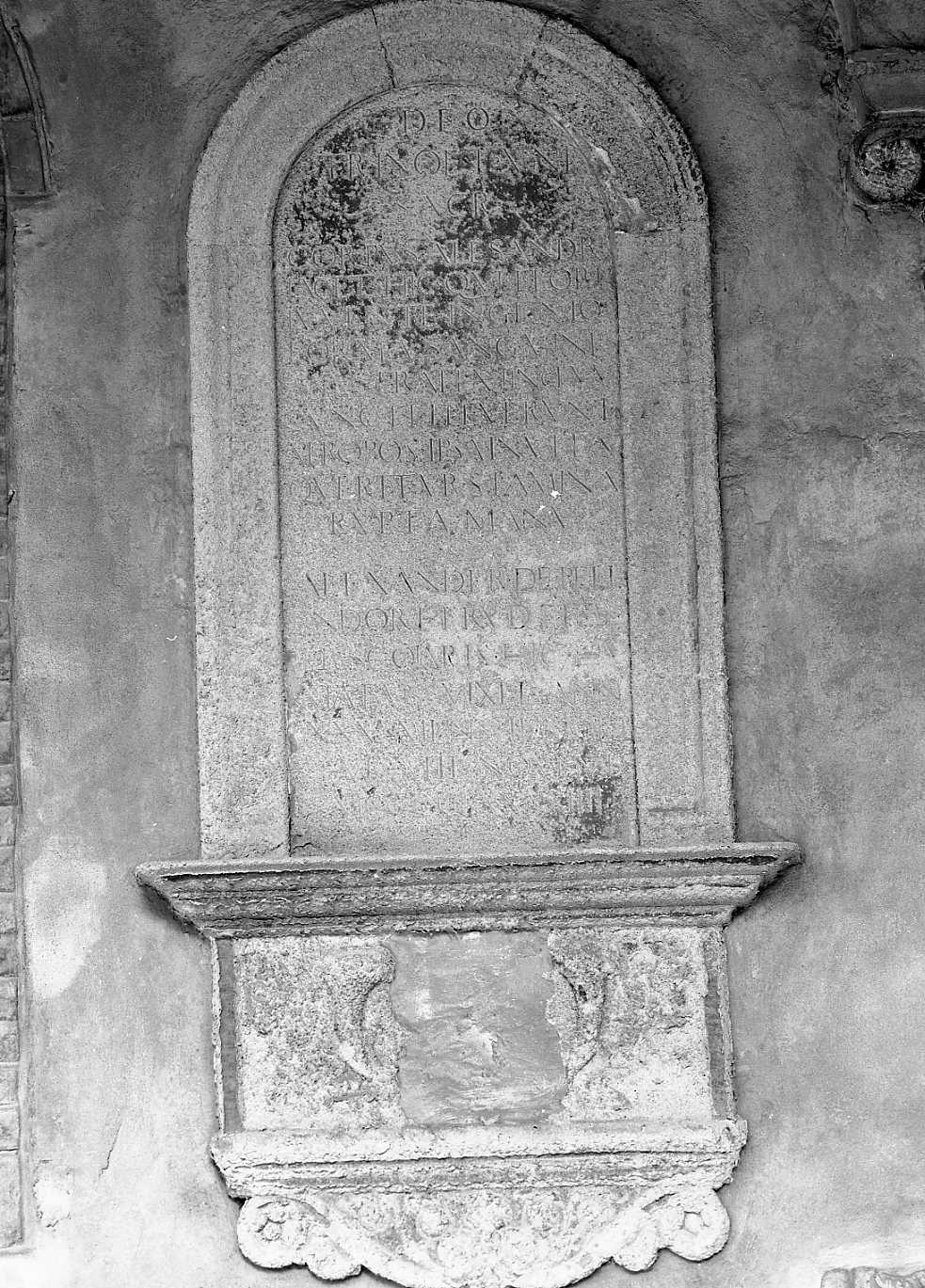 lapide tombale - ambito emiliano (sec. XV)