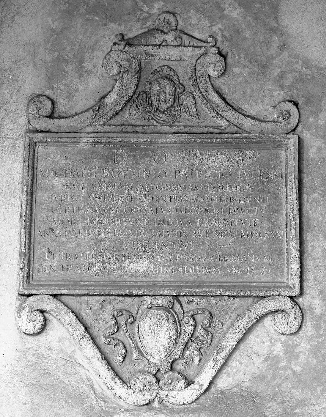 lapide tombale - ambito emiliano (sec. XVI)