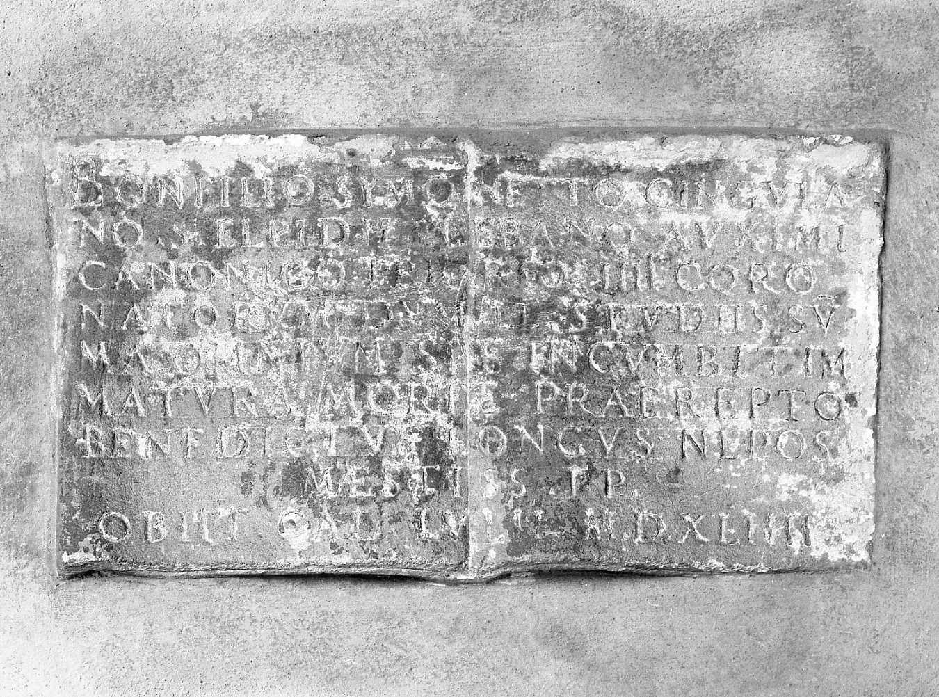 lapide tombale - ambito emiliano (sec. XVI)