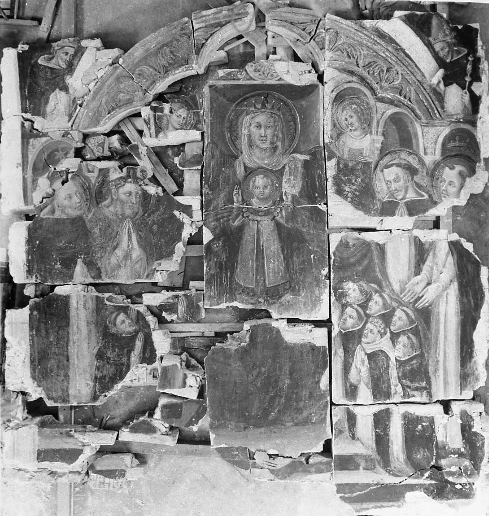Madonna con Bambino e santi domenicani (dipinto) di Lippo di Dalmasio (secc. XIV/ XV)