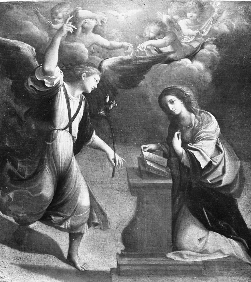 Annunciazione (dipinto, elemento d'insieme) di Carracci Ludovico (sec. XVI)