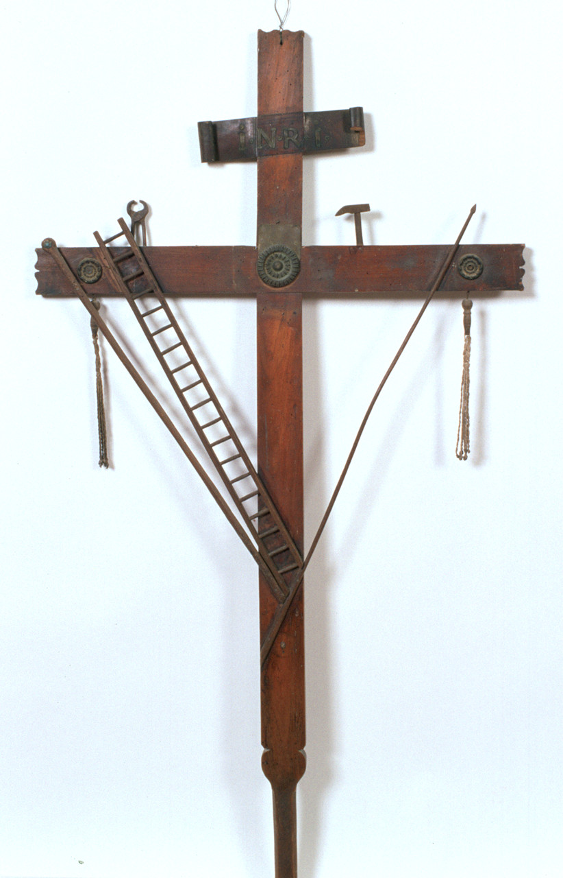 croce penitenziale - bottega ferrarese (metà sec. XIX)