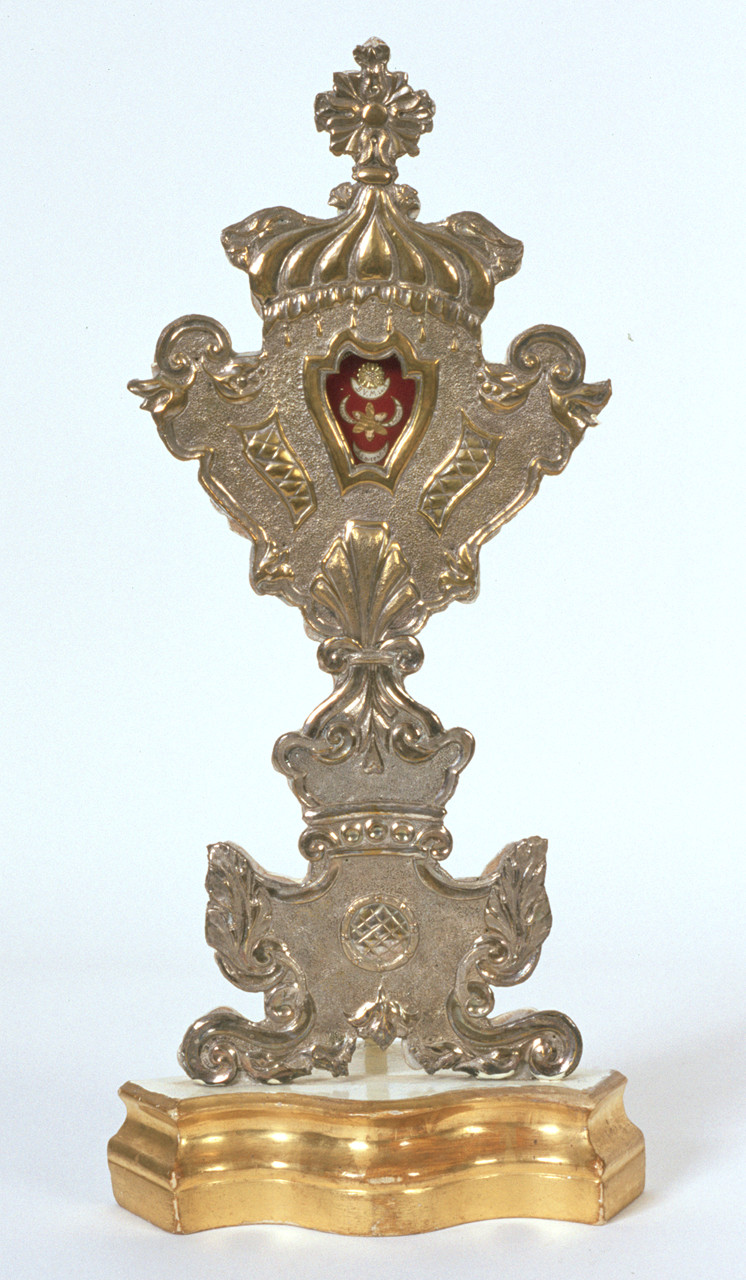 reliquiario - a ostensorio - bottega ferrarese (seconda metà sec. XIX)