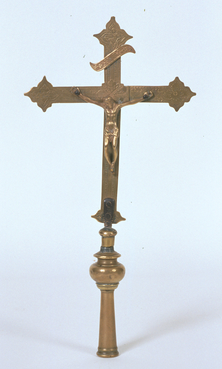 croce processionale - bottega ferrarese (sec. XVII)