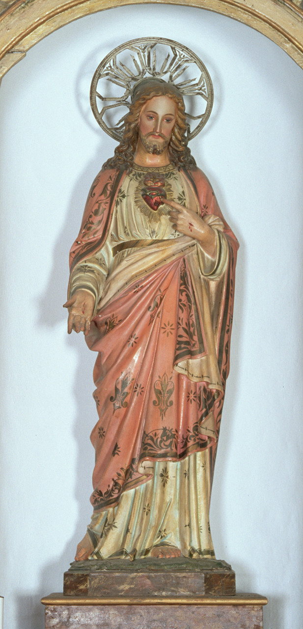 Sacro Cuore di Gesù (statua) - ambito ferrarese (metà sec. XX)