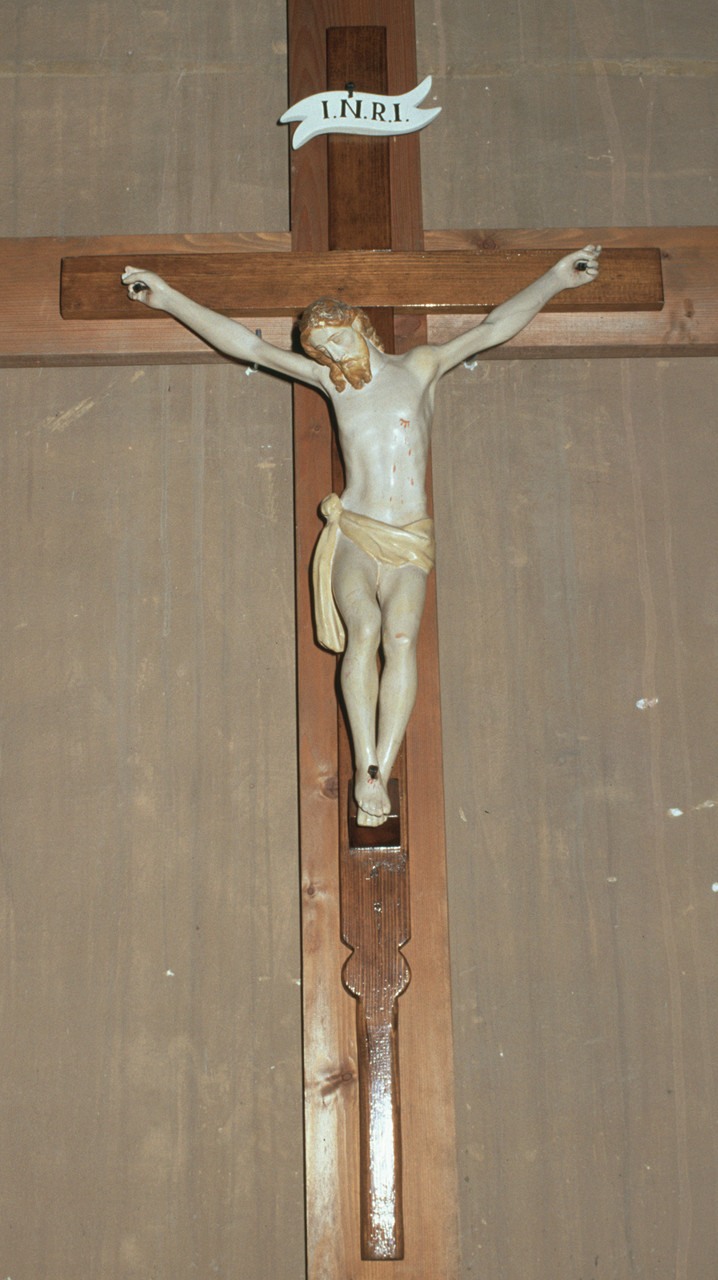 Cristo crocifisso (scultura) - bottega ferrarese (sec. XIX)