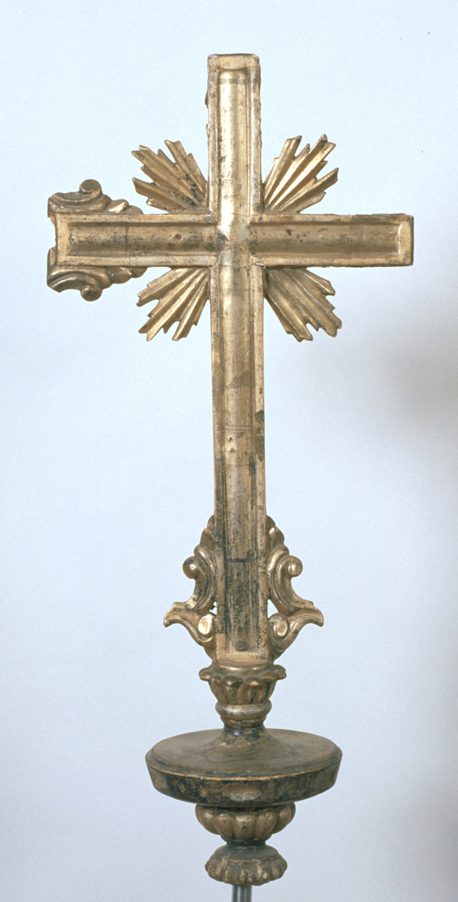 croce processionale - bottega ferrarese (sec. XIX)