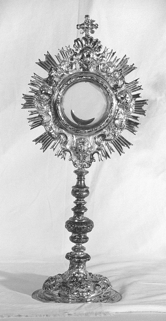 ostensorio - a raggiera - bottega emiliana (seconda metà sec. XVIII)