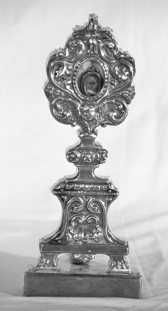 reliquiario - a ostensorio - bottega emiliana (prima metà sec. XIX)