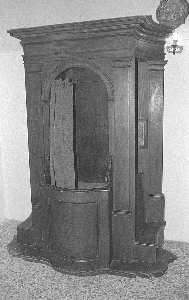 confessionale - bottega ferrarese (metà sec. XVIII)