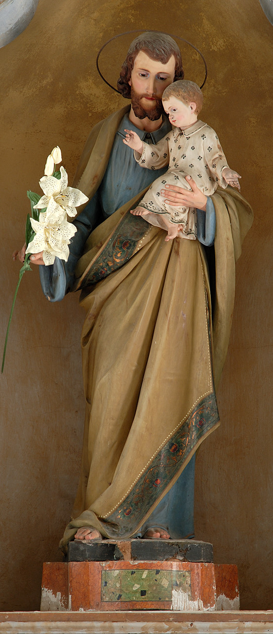 San Giuseppe e Gesù Bambino (statua) - ambito altoatesino (secondo quarto sec. XX)
