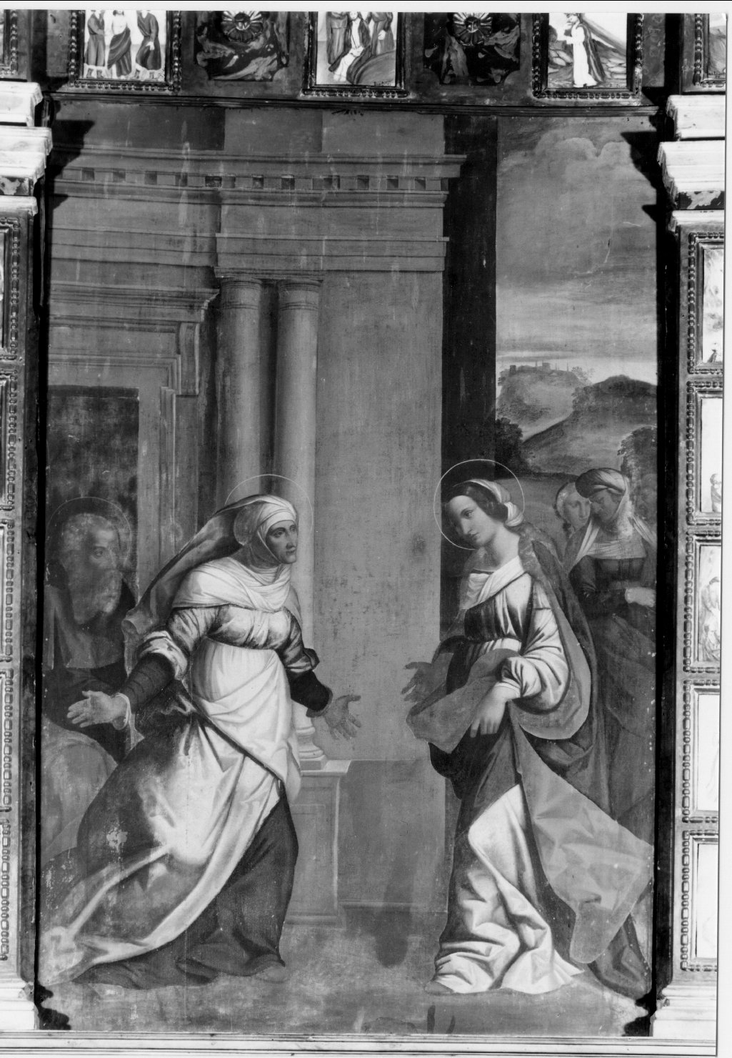 Visitazione (dipinto) di Tisi Benvenuto detto Garofalo (scuola) (sec. XVI)