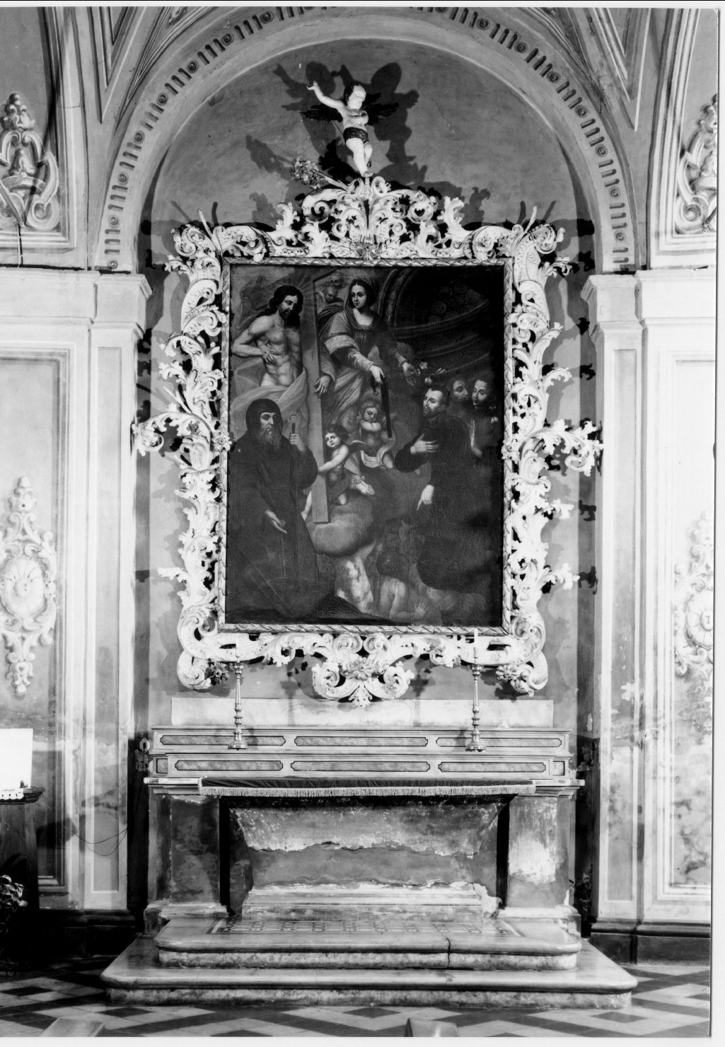 mensa d'altare - manifattura ferrarese (seconda metà sec. XVII)