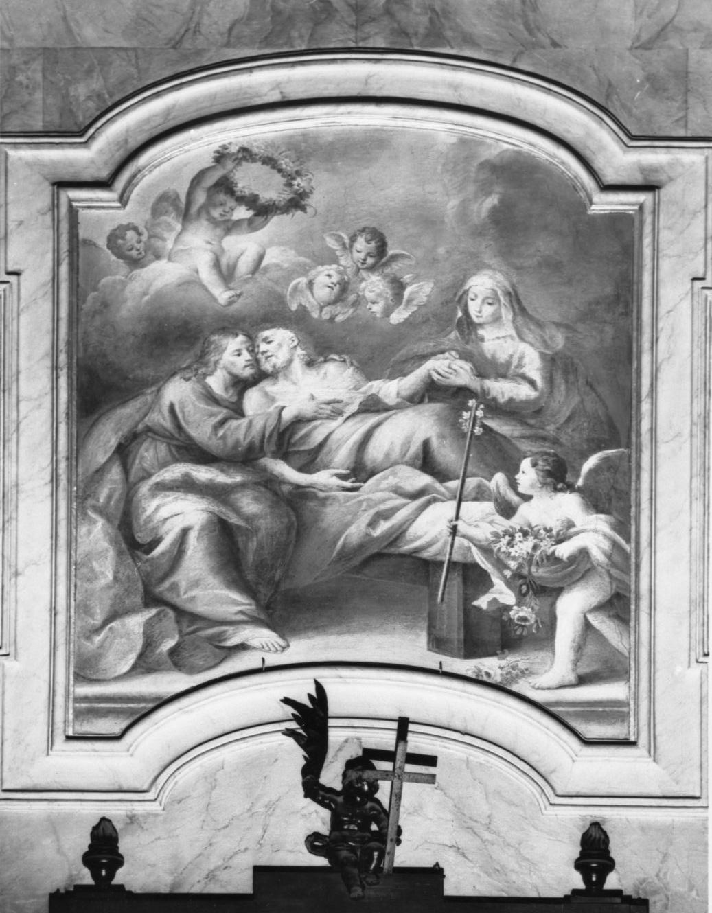 morte di San Giuseppe (dipinto) di Caccioli Giuseppe Antonio (sec. XVIII)