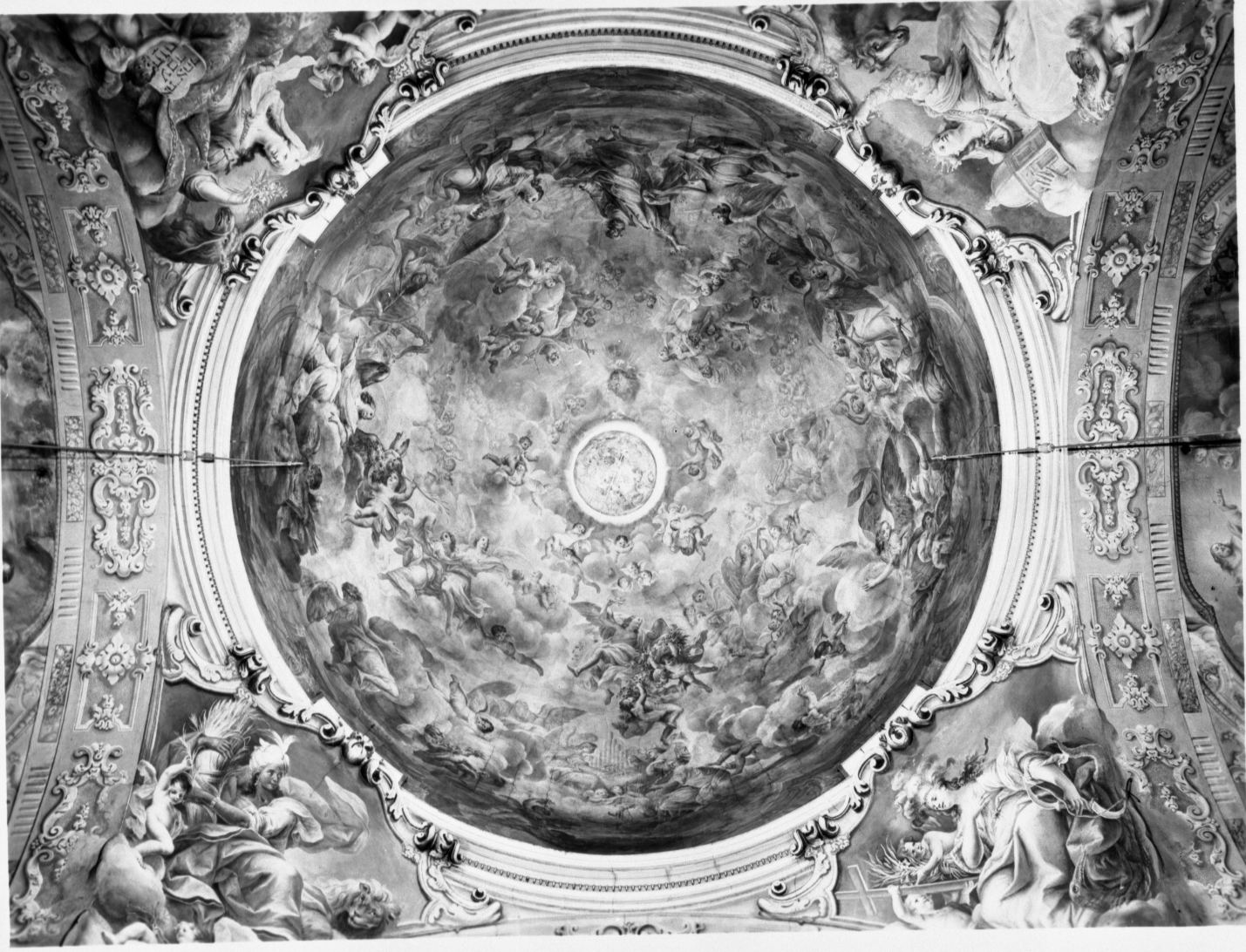 gloria di San Paolo (dipinto) di Caccioli Giuseppe Antonio, Farina Pietro Francesco (sec. XVIII)