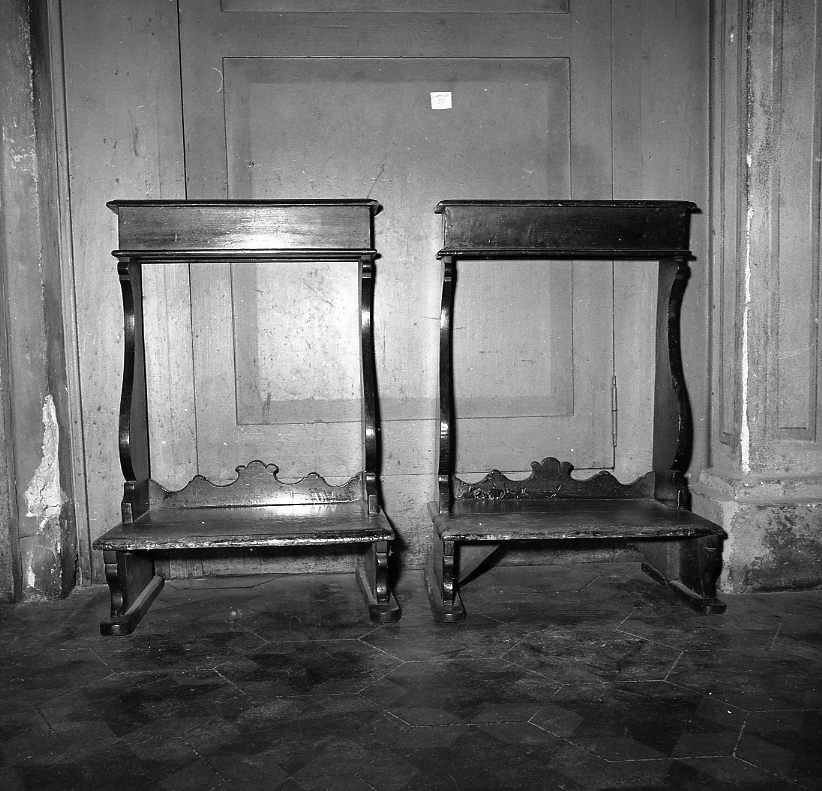 inginocchiatoio, coppia - bottega emiliana (sec. XVIII)
