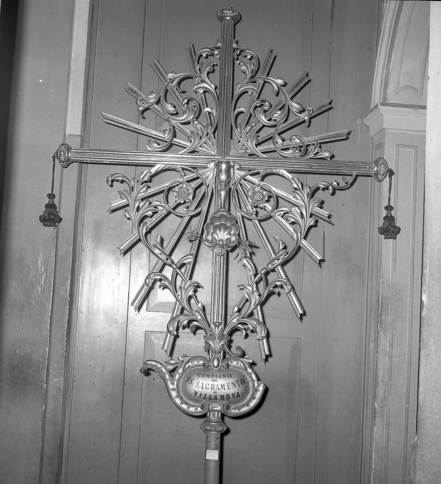 croce processionale - bottega emiliana (sec. XIX)