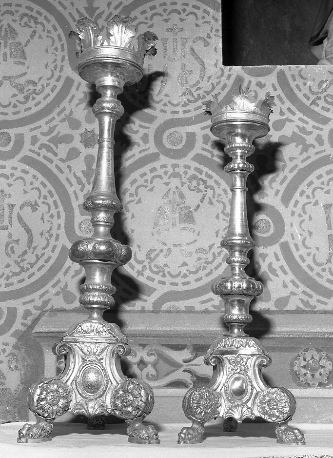 candeliere, serie - bottega Italia settentrionale (sec. XVIII, sec. XVIII)