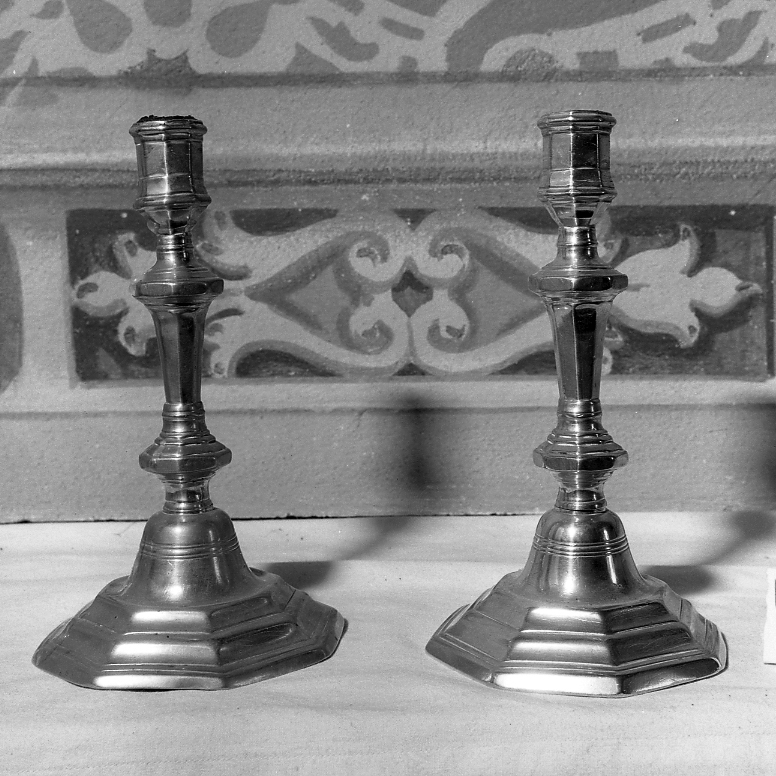 candeliere, coppia - bottega emiliana (sec. XVIII)