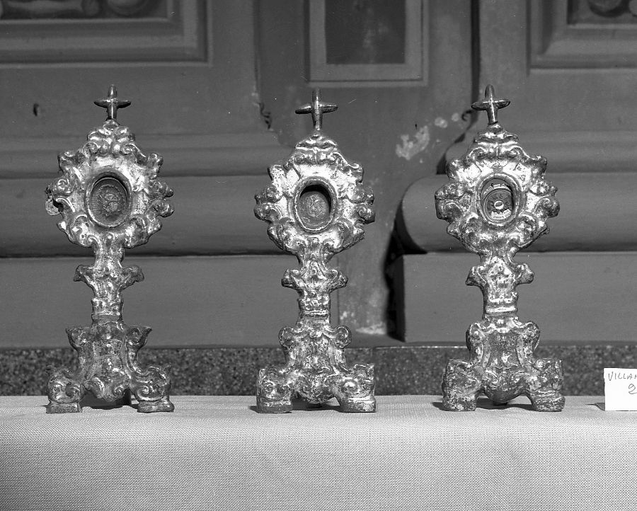 reliquiario, serie - bottega bolognese (seconda metà sec. XVIII)