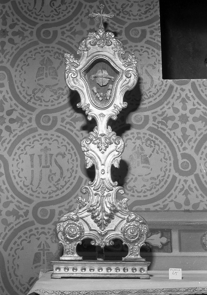 reliquiario, serie - bottega bolognese (seconda metà sec. XVIII)