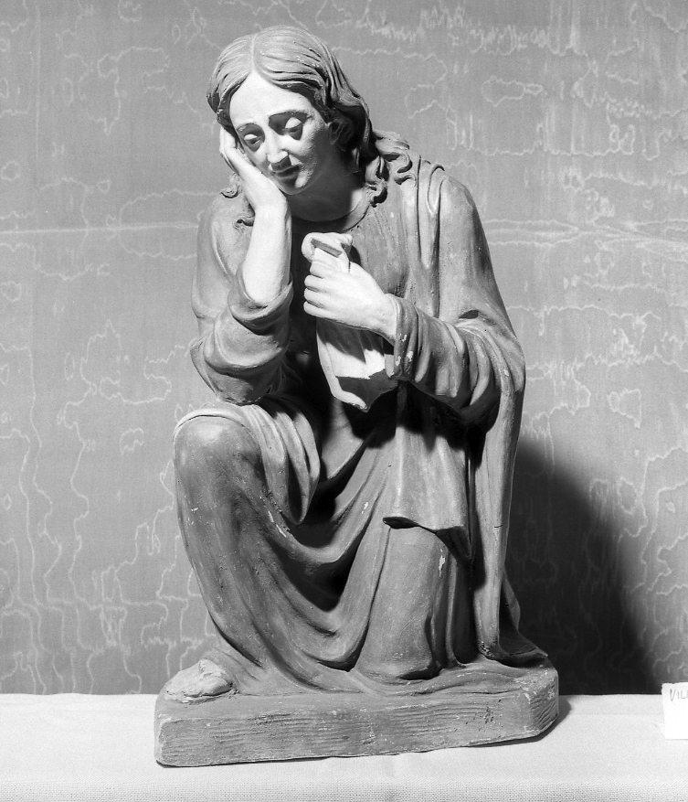 San Giovanni Evangelista (scultura, elemento d'insieme) di Fiegna di Castel San Pietro (attribuito) (seconda metà sec. XIX)