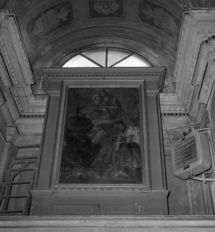 Madonna con Bambino e i SS.Luigi Gonzaga e Antonio da Padova, Madonna con Bambino e Santi (dipinto) - ambito emiliano (sec. XVIII)