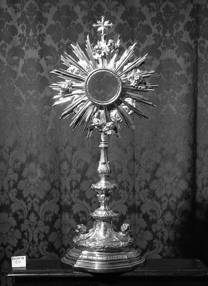 ostensorio - a raggiera - bottega emiliana (sec. XVIII)