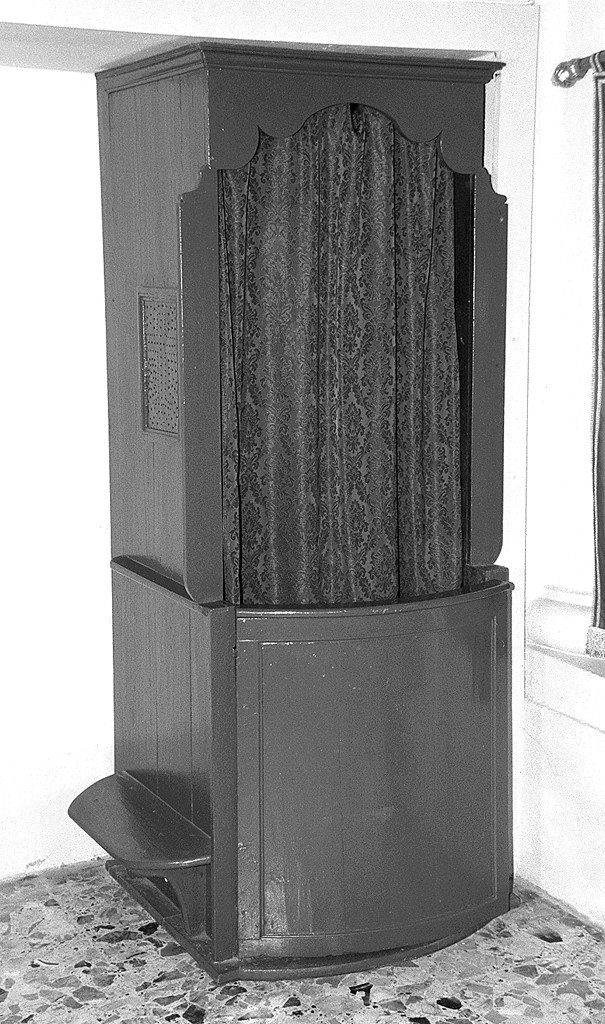 confessionale - bottega ferrarese (primo quarto sec. XX)