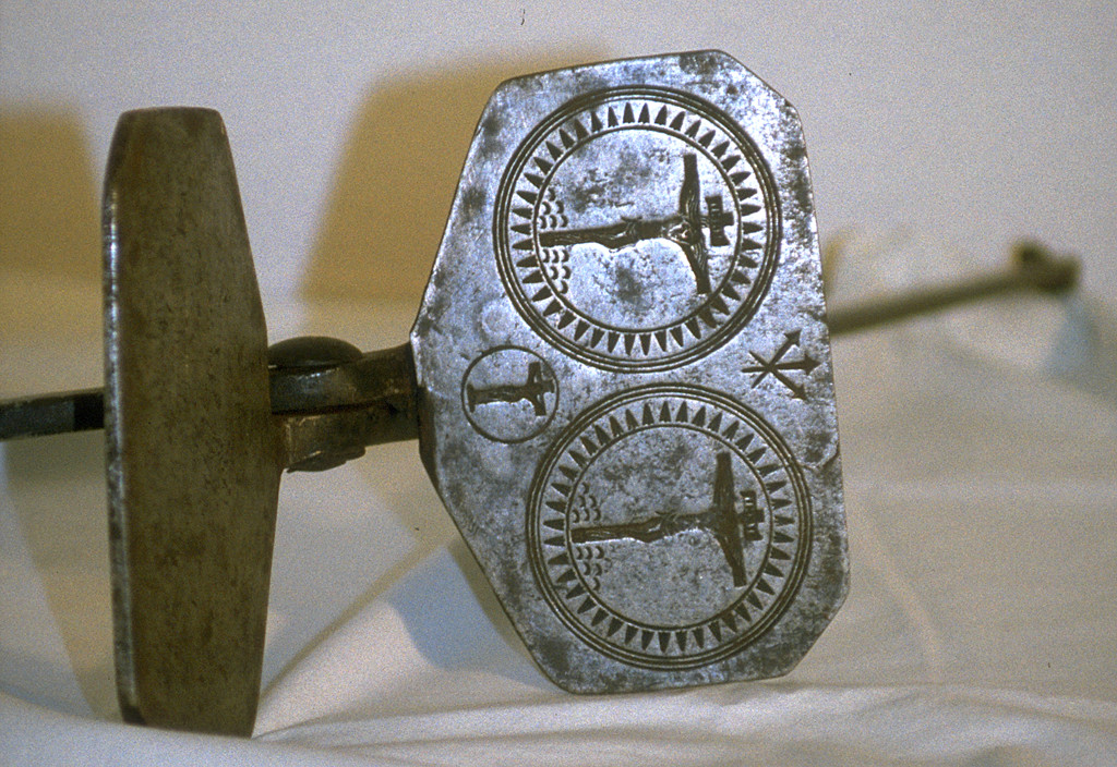 stampo per ostie - bottega ferrarese (secc. XVII/ XVIII)