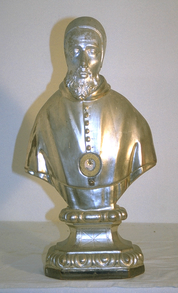San Vincenzo de Paoli (reliquiario - a busto, elemento d'insieme) - bottega ferrarese (sec. XVIII)