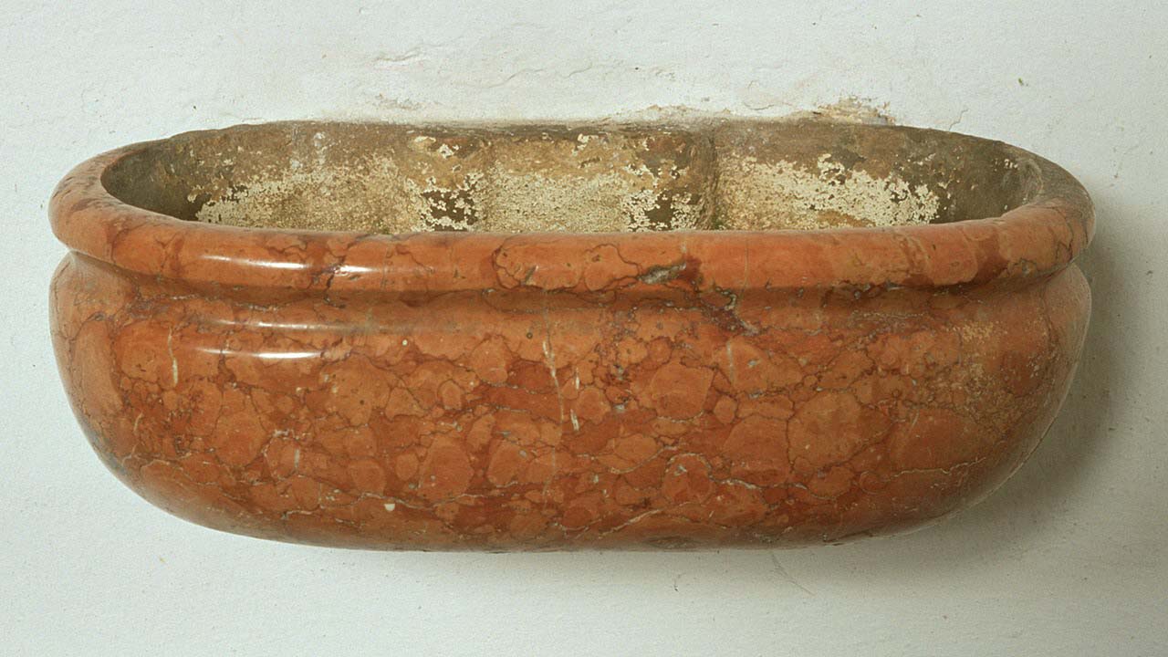 acquasantiera - bottega ferrarese (sec. XVIII)