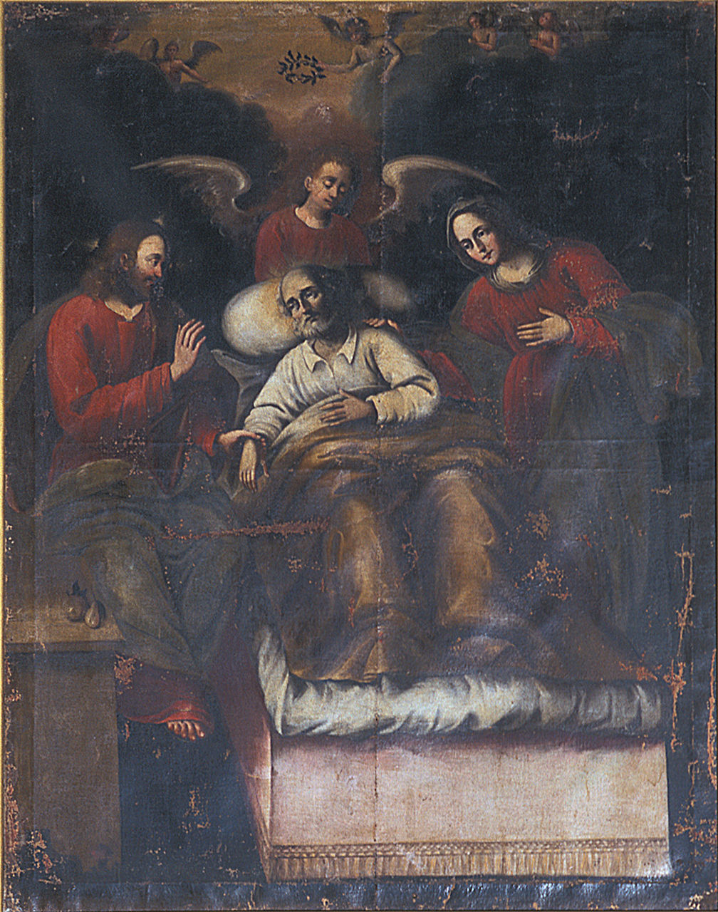 morte di San Giuseppe (dipinto) - ambito ferrarese (seconda metà sec. XVII)