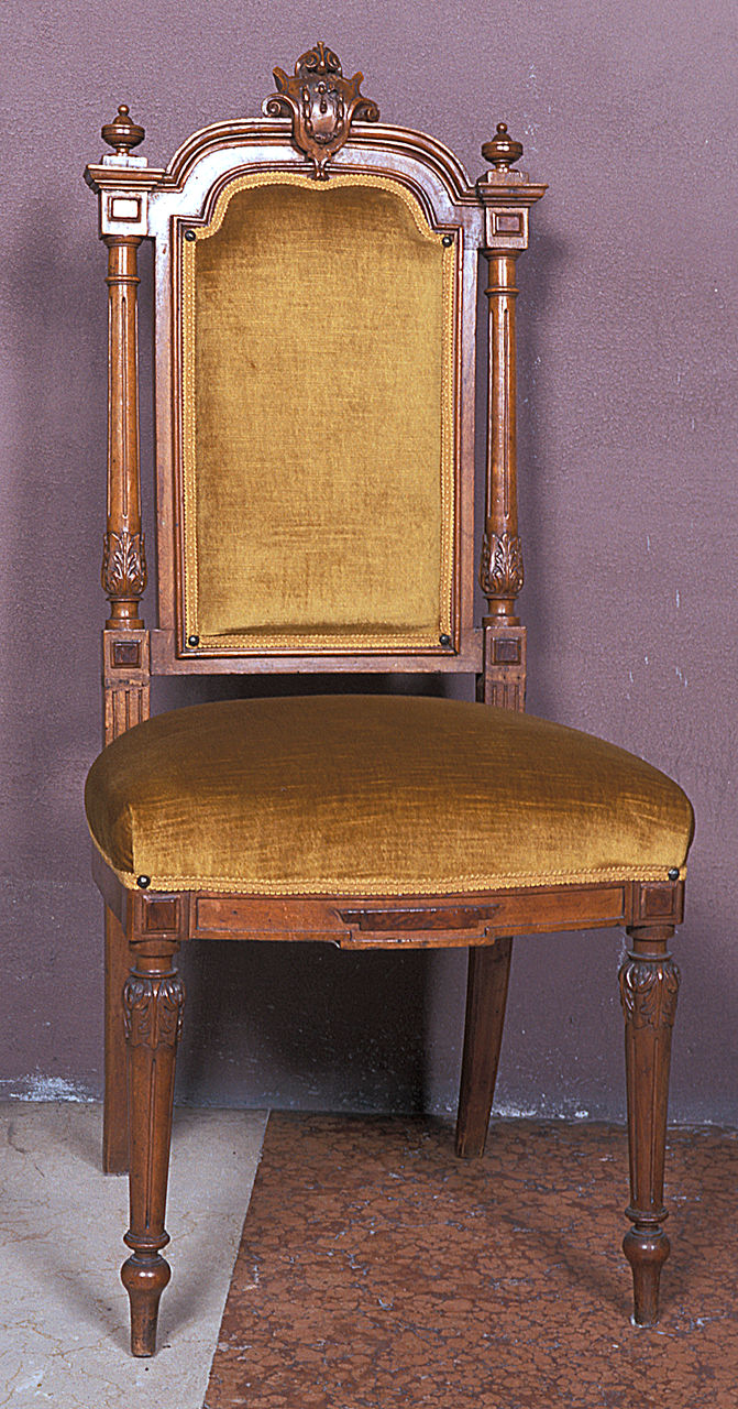 sedia, serie - bottega emiliana (primo quarto sec. XX)