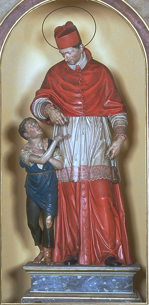 San Carlo Borromeo (statua) - bottega emiliana (ultimo quarto sec. XIX)
