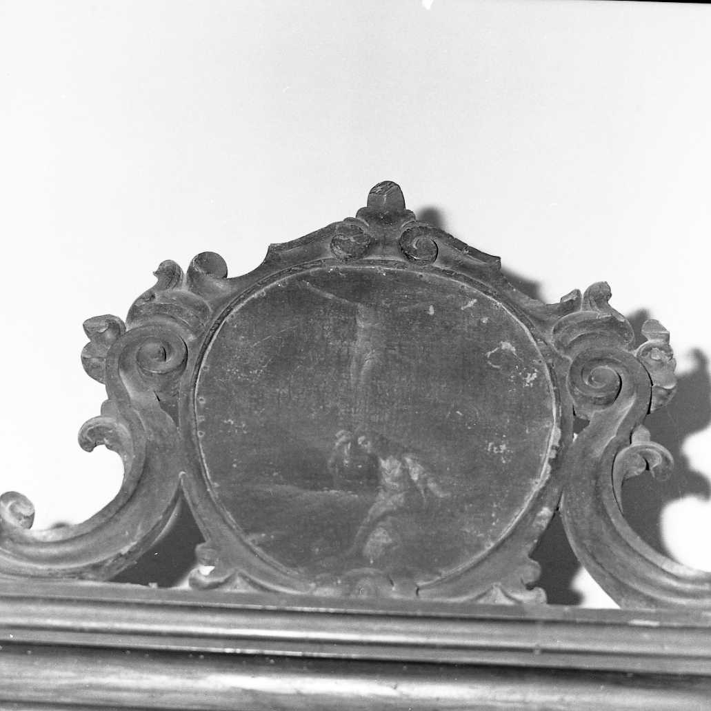 Santa Maria Maddalena ai piedi di Cristo crocifisso (dipinto, elemento d'insieme) - ambito bolognese (sec. XVIII)