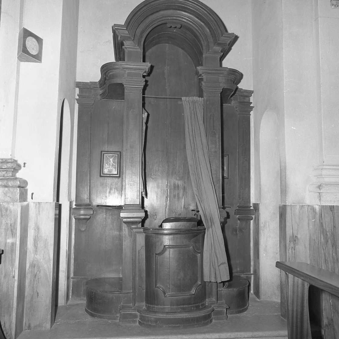 confessionale - bottega italiana (sec. XVIII)