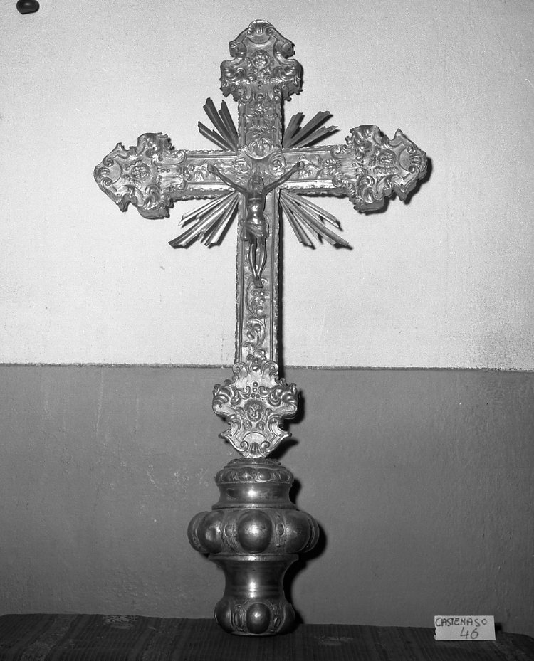 croce processionale - bottega italiana (sec. XVII)