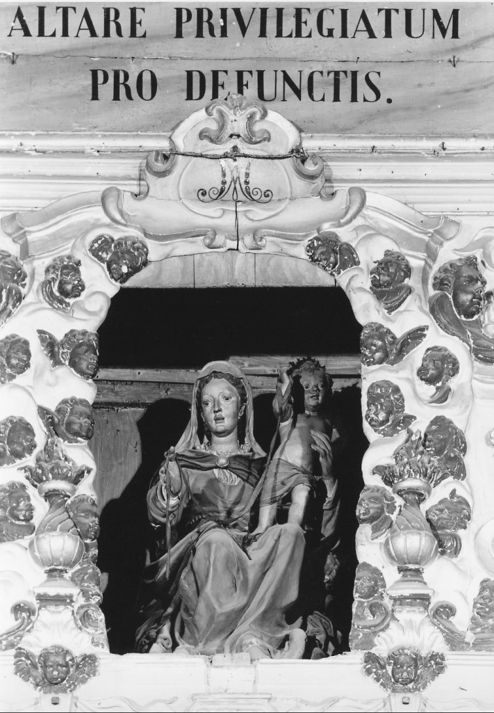 Madonna con Bambino (statua) - ambito emiliano (prima metà sec. XVII)