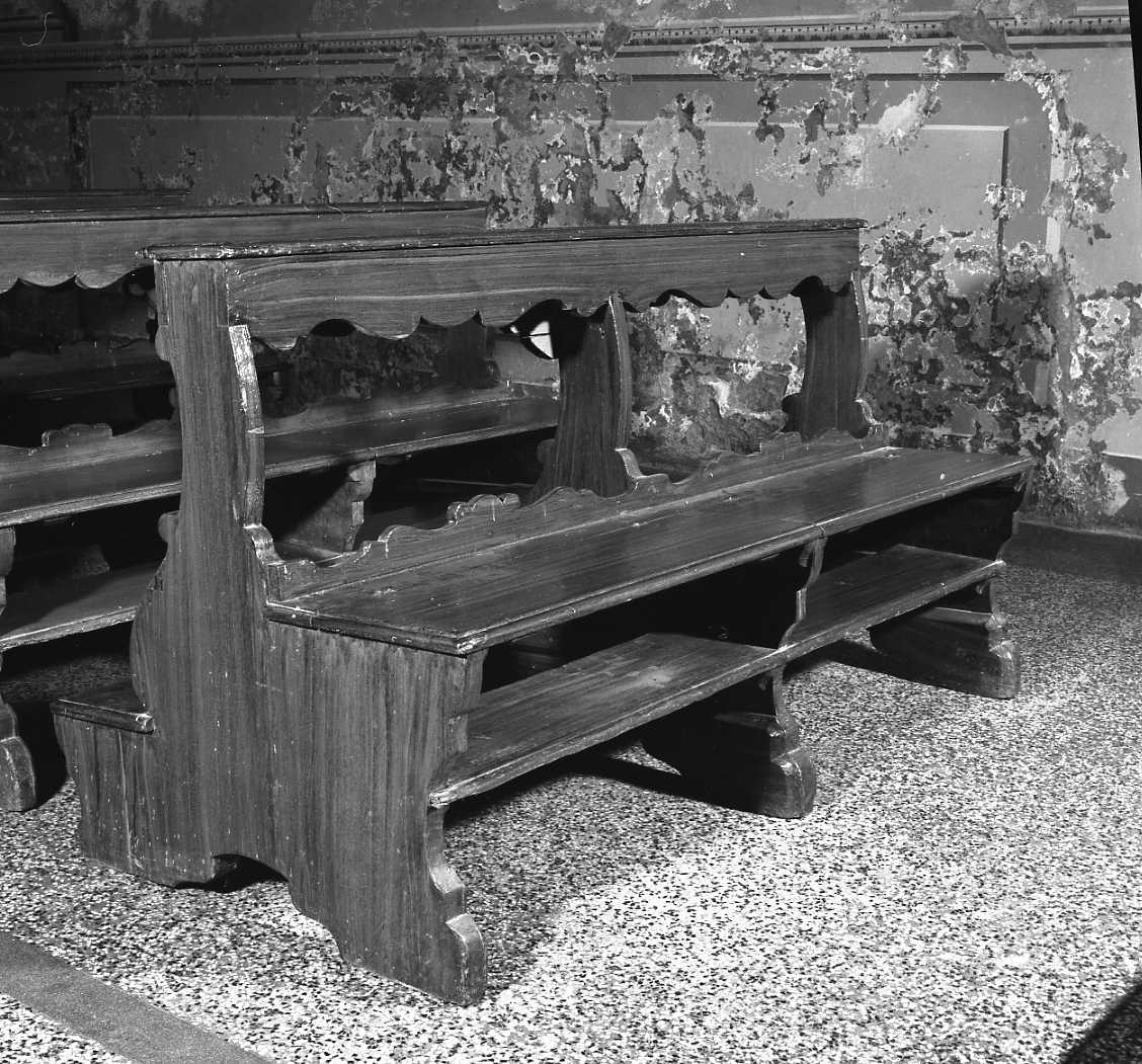 banco da chiesa - manifattura ferrarese (sec. XIX)