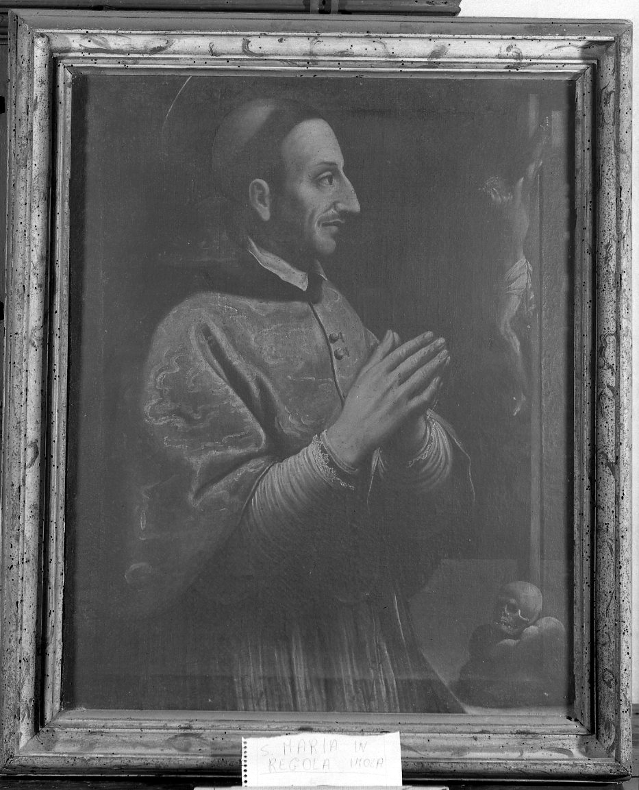 San Carlo Borromeo (dipinto) di Tiarini Alessandro (maniera) (sec. XVII)